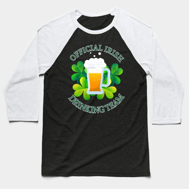 Drinking Team Baseball T-Shirt by Civron